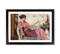 Big Box Art John William Godward an Amateur Framed Wall Art Picture Print Ready to Hang, Oak A2 (62 x 45 cm)