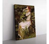 Big Box Art John William Waterhouse Ophelia Canvas Wall Art Print Ready to Hang Picture, 76 x 50 cm (30 x 20 Inch), Multi-Coloured