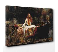 Big Box Art John William Waterhouse The Lady of Shalott Canvas Wall Art Print Ready to Hang Picture, 30 x 20 Inch (76 x 50 cm), Multi-Coloured