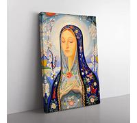 Big Box Art Joseph Stella The Virgin Canvas Wall Art Print Ready to Hang Picture, 76 x 50 cm (30 x 20 Inch), Multi-Coloured