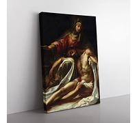 Big Box Art Juan de Valdes Leal Pieta Canvas Wall Art Print Ready to Hang Picture, 76 x 50 cm (30 x 20 Inch), Multi-Coloured
