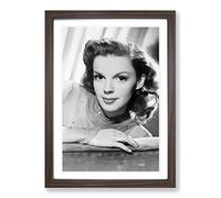 Big Box Art Judy Garland (2) Framed Wall Art Picture Print Ready to Hang, Walnut A2 (62 x 45 cm)