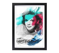 Big Box Art Judy Garland (2) V2 Framed Wall Art Picture Print Ready to Hang, Black A2 (62 x 45 cm)