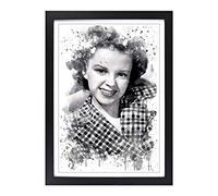 Big Box Art Judy Garland (4) V3 Framed Wall Art Picture Print Ready to Hang, Black A2 (62 x 45 cm)