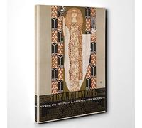 Big Box Art Koloman Moser Plakatentwurf No.3 Canvas Wall Art Print Ready to Hang Picture, 30 x 20 Inch (76 x 50 cm), Multi-Coloured