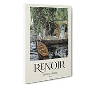 Big Box Art La Grenouillere Pierre-Auguste Renoir Canvas Wall Art Framed Picture Print, 30 x 20 Inch (76 x 50 cm), Exhibition