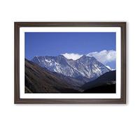 Big Box Art Landscape Himalayas Mountains Nepal (2) Framed Wall Art Picture Print Ready to Hang, Walnut A2 (62 x 45 cm)