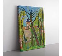 Big Box Art Landscape in Saint-Bernard by Suzanne Valadon Canvas Wall Art Print Ready to Hang Picture, 76 x 50 cm (30 x 20 Inch), Green, Green, Cream