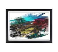 Big Box Art Landscape Isle of Skye Scotland 5 V2 Framed Wall Art Picture Print Ready to Hang, Black A2 (62 x 45 cm)