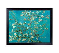 Big Box Art Lap Tray with Cushion | Almond Blossom Branches Vol.3 By Vincent Van Gogh | Padded Bean Bag Cushion | For Eating, Working, Crafting, Laptop | Portable Table Desk