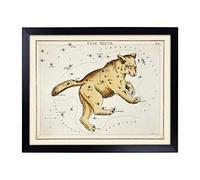 Big Box Art Lap Tray with Cushion | Astronomical Chart of the Ursa Major Constellation | Padded Bean Bag Cushion | For Eating, Working, Crafting, Laptop | Portable Table Desk