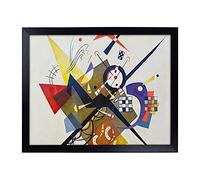 Big Box Art Lap Tray with Cushion | On White Ii By Wassily Kandinsky | Padded Bean Bag Cushion | For Eating, Working, Crafting, Laptop | Portable Table Desk