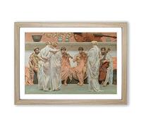 Big Box Art Lawrence Alma-Tadema A Quartet Framed Wall Art Picture Print Ready to Hang, Oak A2 (62 x 45 cm)
