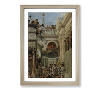 Big Box Art Lawrence Alma-Tadema Spring Framed Wall Art Picture Print Ready to Hang, Oak A2 (62 x 45 cm)