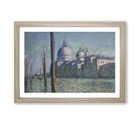 Big Box Art Le Grand Canal, Venice by Claude Monet Framed Wall Art Picture Print Ready to Hang, Oak A2 (62 x 45 cm)