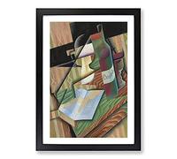 Big Box Art Le Livre by Juan Gris Framed Wall Art Picture Print Ready to Hang, Black A2 (62 x 45 cm)