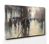 Big Box Art Lesser URY Under The Lime Trees Canvas Wall Art Print Ready to Hang Picture, 30 x 20 Inch (76 x 50 cm), Multi-Coloured