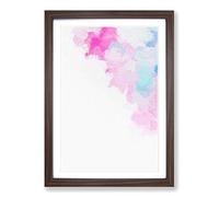 Big Box Art Louder Than Words in Abstract Framed Wall Art Picture Print Ready to Hang, Walnut A2 (62 x 45 cm)