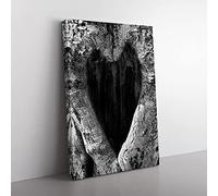 Big Box Art Love Heart Birch Tree (3) Canvas Wall Art Print Ready to Hang Picture, 76 x 50 cm (30 x 20 Inch), Multi-Coloured