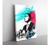 Big Box Art Malcolm X Black Power (1) V2 Canvas Wall Art Print Ready to Hang Picture, 76 x 50 cm (30 x 20 Inch), Multi-Coloured