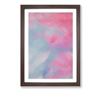 Big Box Art Marbled Devotion in Abstract Framed Wall Art Picture Print Ready to Hang, Walnut A2 (62 x 45 cm)