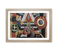 Big Box Art Marsden Hartley Indian Composition Framed Wall Art Picture Print Ready to Hang, Oak A2 (62 x 45 cm)