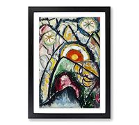 Big Box Art Marsden Hartley Painting Number One Framed Wall Art Picture Print Ready to Hang, Black A2 (62 x 45 cm)