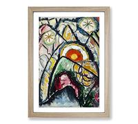 Big Box Art Marsden Hartley Painting Number One Framed Wall Art Picture Print Ready to Hang, Oak A2 (62 x 45 cm)