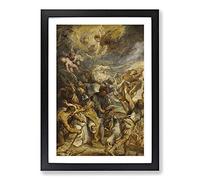 Big Box Art Martyrdom of Saint Livinus by Peter Paul Rubens Framed Wall Art Picture Print Ready to Hang, Black A2 (62 x 45 cm)