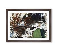 Big Box Art Mary Abbott Untitled Framed Wall Art Picture Print Ready to Hang, Walnut A2 (62 x 45 cm)