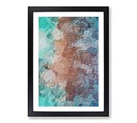 Big Box Art Meeting of The Minds in Abstract Framed Wall Art Picture Print Ready to Hang, Black A2 (62 x 45 cm)