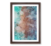 Big Box Art Meeting of The Minds in Abstract Framed Wall Art Picture Print Ready to Hang, Walnut A2 (62 x 45 cm)
