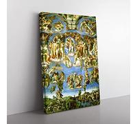 Big Box Art Michelangelo Last Judgement Canvas Wall Art Print Ready to Hang Picture, 76 x 50 cm (30 x 20 Inch), Multi-Coloured