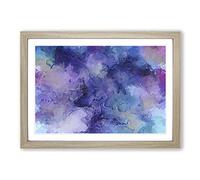Big Box Art Midnight Joy in Abstract Framed Wall Art Picture Print Ready to Hang, Oak A2 (62 x 45 cm)