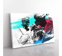 Big Box Art Miles Davis V2 Canvas Wall Art Print Ready to Hang Picture, 76 x 50 cm (30 x 20 Inch), Multi-Coloured