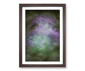 Big Box Art Moody Thoughts in Abstract Framed Wall Art Picture Print Ready to Hang, Walnut A2 (62 x 45 cm)