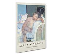 Big Box Art Mother and Child Vol.7 Mary Cassatt Canvas Wall Art Framed Picture Print, 30 x 20 Inch (76 x 50 cm), Exhibition
