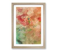 Big Box Art Motion in Abstract Framed Wall Art Picture Print Ready to Hang, Oak A2 (62 x 45 cm)