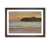 Big Box Art Mount Fuji by Kuroda Seiki Framed Wall Art Picture Print Ready to Hang, Walnut A2 (62 x 45 cm)