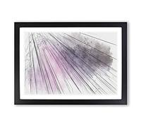 Big Box Art Movement in Abstract Framed Wall Art Picture Print Ready to Hang, Black A2 (62 x 45 cm)