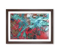 Big Box Art My Imagination in Abstract Framed Wall Art Picture Print Ready to Hang, Walnut A2 (62 x 45 cm)