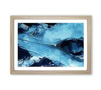 Big Box Art My Kind in Abstract Framed Wall Art Picture Print Ready to Hang, Oak A2 (62 x 45 cm)