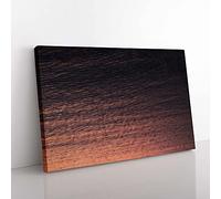 Big Box Art Ocean Twist Canvas Wall Art Print Ready to Hang Picture, 76 x 50 cm (30 x 20 Inch), Black, Brown