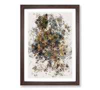 Big Box Art One Hundred Trees Watercolour Framed Wall Art Picture Print Ready to Hang, Walnut A2 (62 x 45 cm)