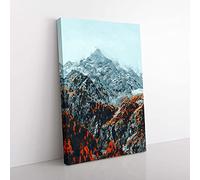 Big Box Art Orange Trees in Italy Canvas Wall Art Print Ready to Hang Picture, 76 x 50 cm (30 x 20 Inch), White, Black, Grey, Teal