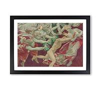 Big Box Art Orestes and The Furies by John Singer Sargent Framed Wall Art Picture Print Ready to Hang, Black A2 (62 x 45 cm)
