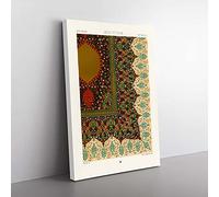Big Box Art Ornate Indo-Persian Pattern by Albert Racinet Canvas Wall Art Print Ready to Hang Picture, 76 x 50 cm (30 x 20 Inch), White, Cream, Gold, Black, Cream