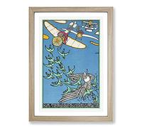 Big Box Art Pack of Birds by Moriz Jung Framed Wall Art Picture Print Ready to Hang, Oak A2 (62 x 45 cm)