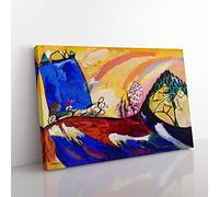Big Box Art Painting with Troika by Wassily Kandinsky Canvas Wall Art Print Ready to Hang Picture, 76 x 50 cm (30 x 20 Inch), Gold, Brown, Violet