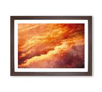 Big Box Art Passing Clouds Painting Framed Wall Art Picture Print Ready to Hang, Walnut A2 (62 x 45 cm)